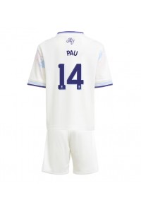 Aston Villa Pau Torres #14 Jalkapallovaatteet Lasten Kolmas peliasu 2025-26 Lyhythihainen (+ Lyhyet housut)